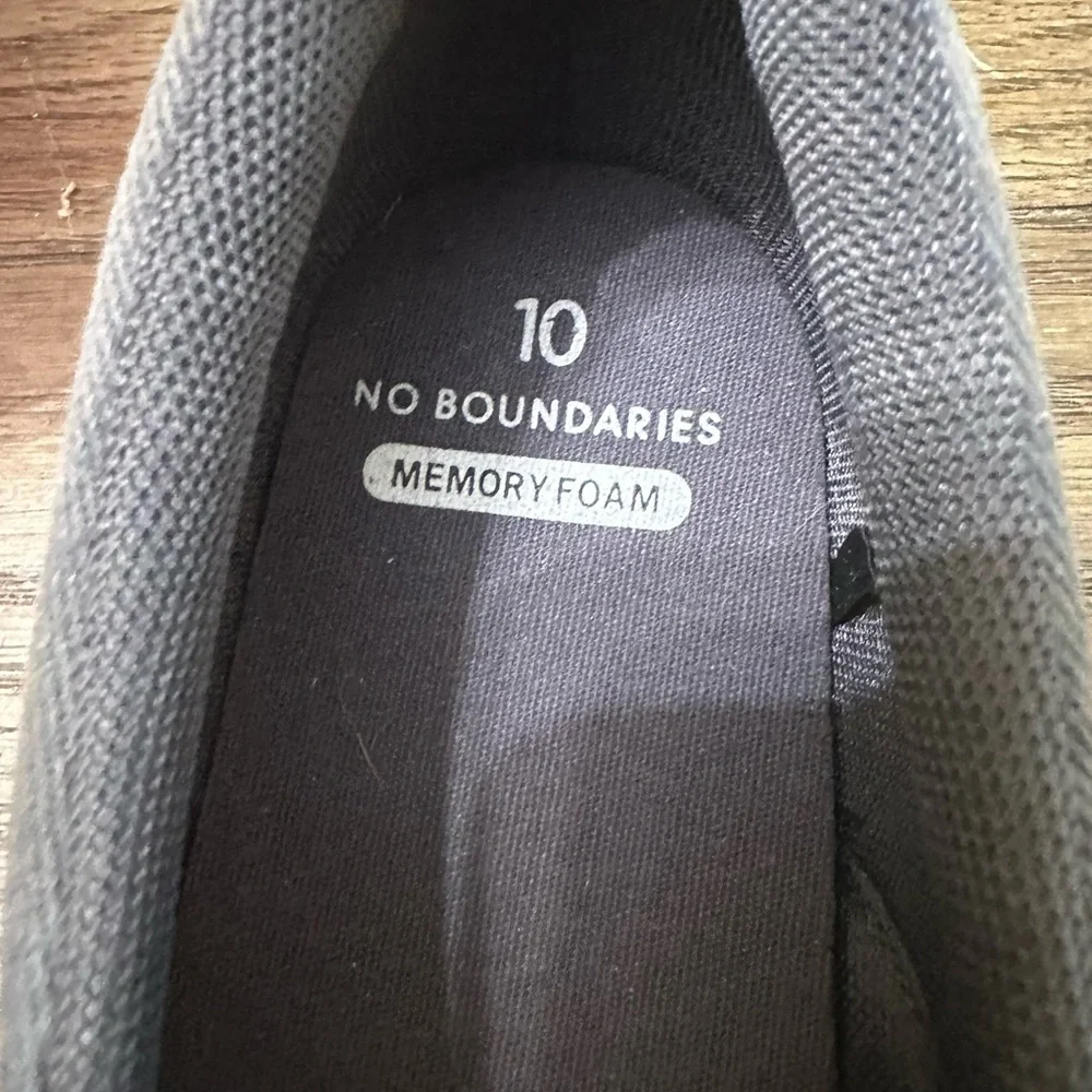 No Boundaries‎ Black Slip-On Loafers Easy Wear Comfort